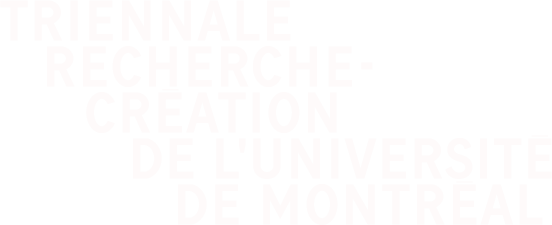Logo de la triennale de recherche-création de l'Université de Montréal