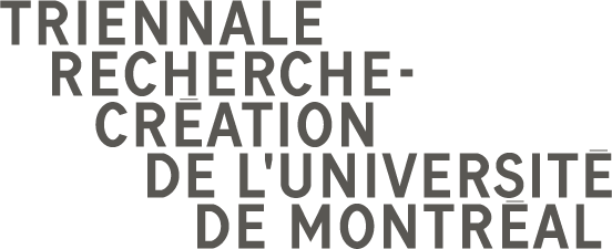 Logo de la Triennale recherche-création de l'Université de Montréal