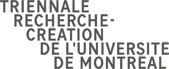 Logo de la Triennale recherche-création de l'Université de Montréal